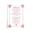 Textual content with red decorative elements on a white background