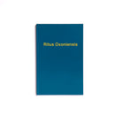 A blue Masonic Ritual book with gold lettering 'Ritus Oxoniensis'