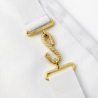 UGLE-approved Masonic Royal Arch Companion apron featuring a gold metal snake clasp