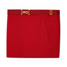 UGLE-approved Masonic Royal Arch Principal apron featuring a back pocket, for ritual books or gloves
