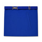 UGLE-approved Masonic Royal Arch London Grand Chapter Rank apron featuring a back pocket, for ritual books or gloves