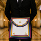 UGLE Official Royal Ark Mariner Grand Rank Apron being modelled