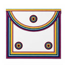 UGLE Official Royal Ark Mariner Members Apron, featuring a rainbow-coloured ribbon running along the sides, bottom edge, and flap