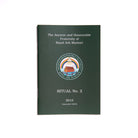 Cover of 'Royal Ark Mariner Ritual No. 2', predominantly in green color with text and an emblem.