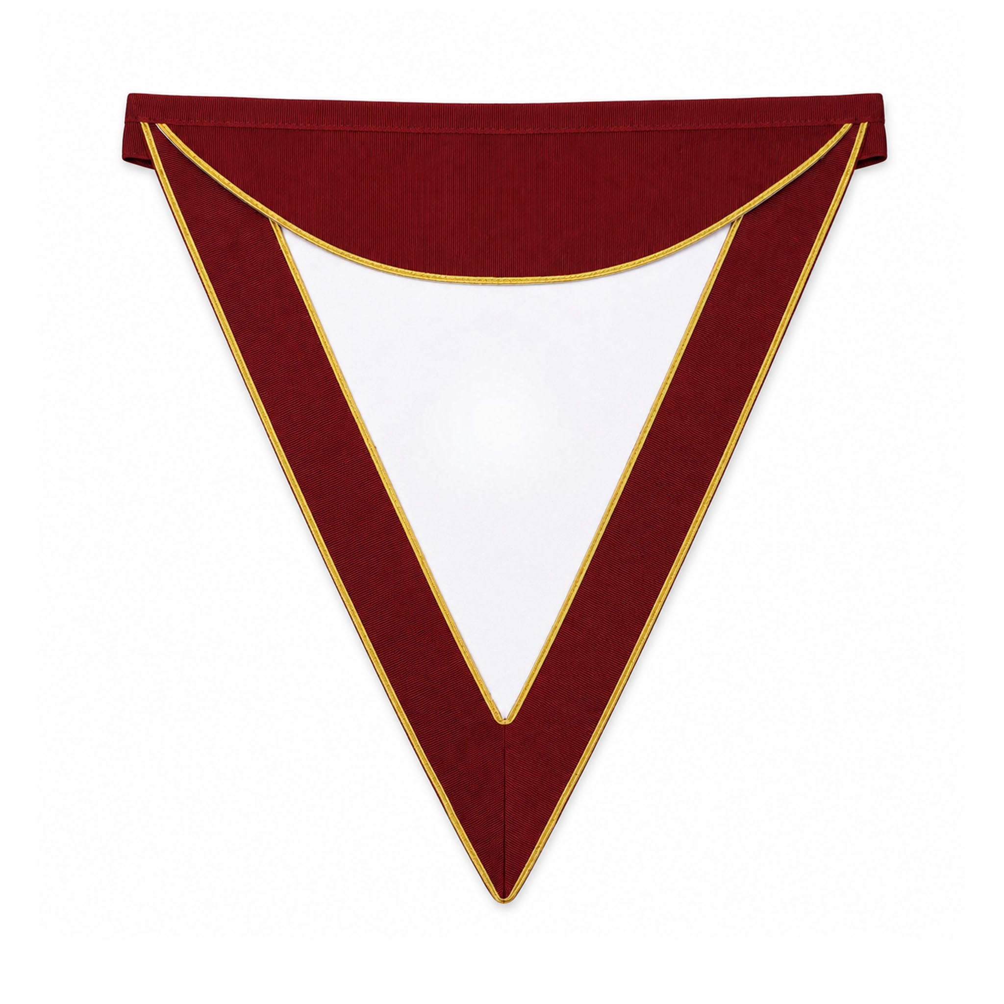 Royal & Select Masters Companion's Masonic Apron with burgundy and gold trim.