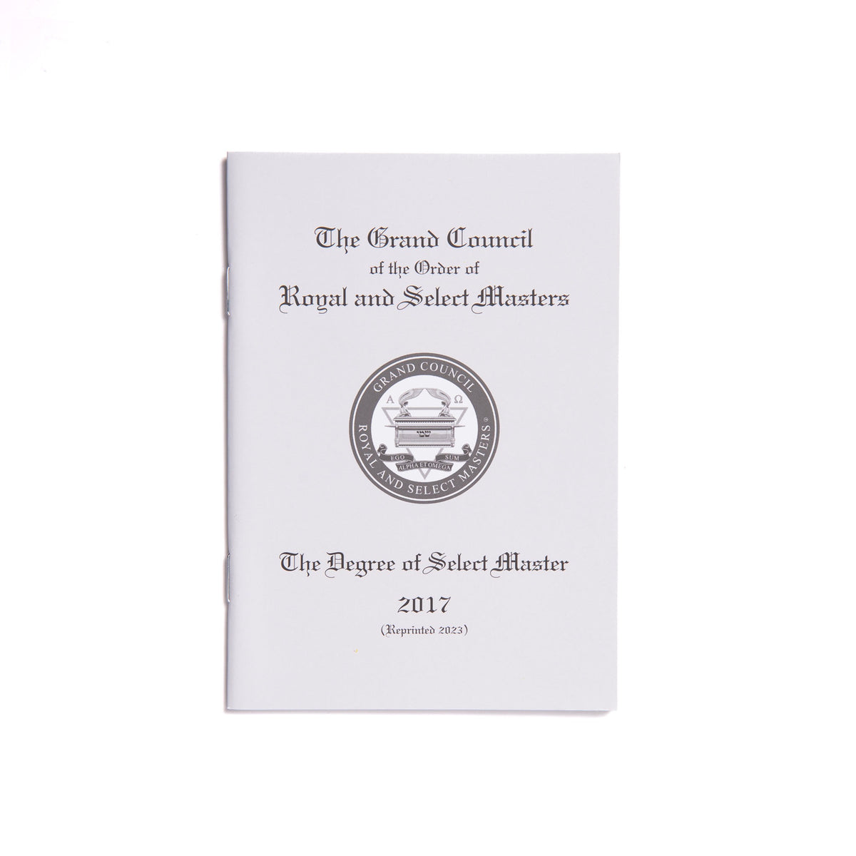 Royal and Select Masters - The Degree of Select Master – Shop at ...