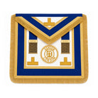 Senior London Grand Rank Masonic Apron dress style with blue trim, gold fringe and embroidered Senior London badge