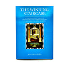The cover of the book 'The Winding Staircase' by Huw Pritchard, featuring a staircase with decorative patterns and symbols.