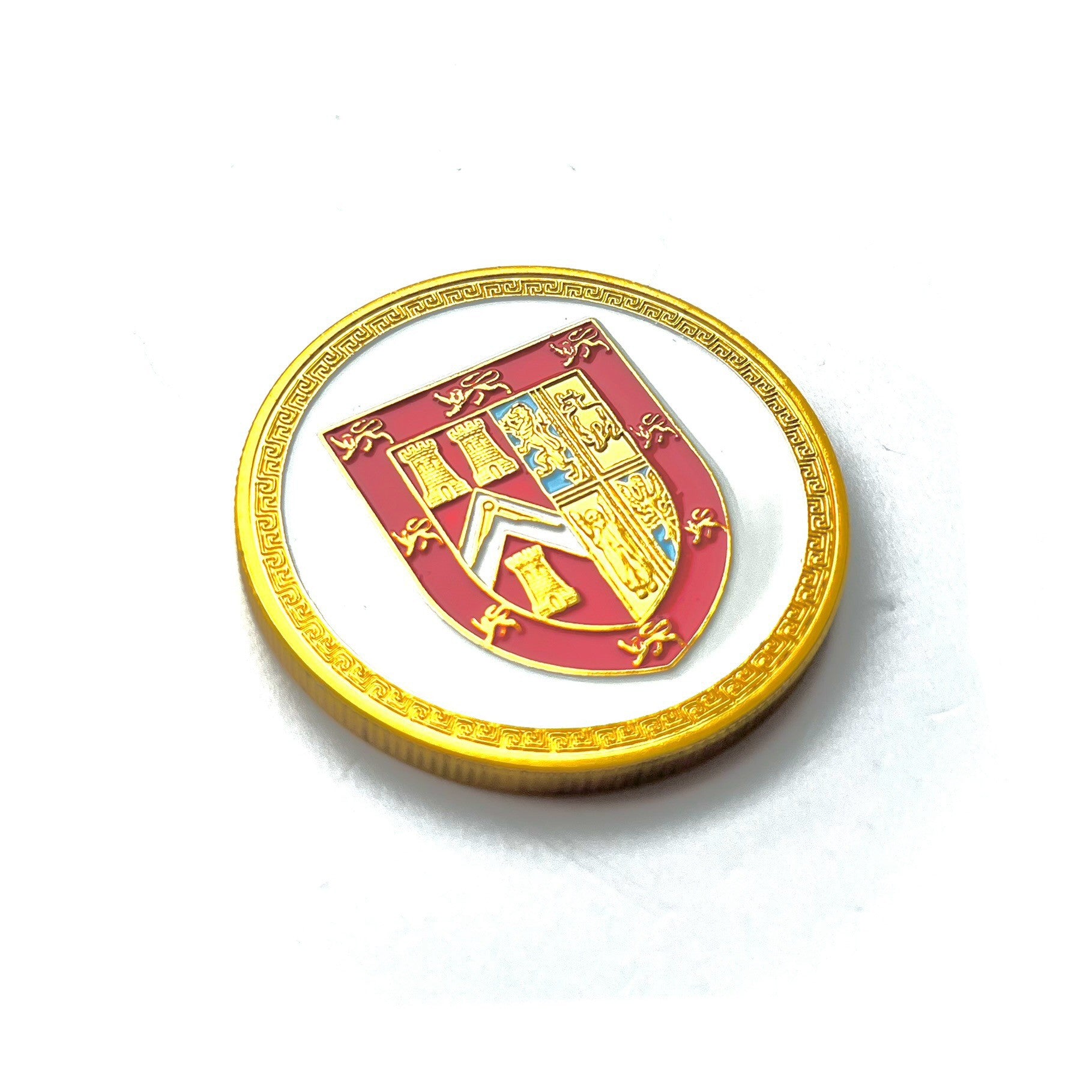 UGLE Gold Coin Back at an angle