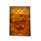 Cover of a booklet titled 'The Knight Templar and Malta Degrees' by Revd Neville Barker Cryer, featuring a brown background with a star and a cross.